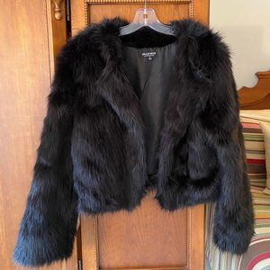 Fashion Nova Black Faux Fur Jacket